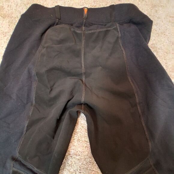 Kerrits Kids Equestrian Pants Tights Solid Black Size L Knee Patch - Picture 5 of 10